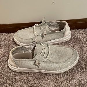 Hey Dude sparkly shoes.